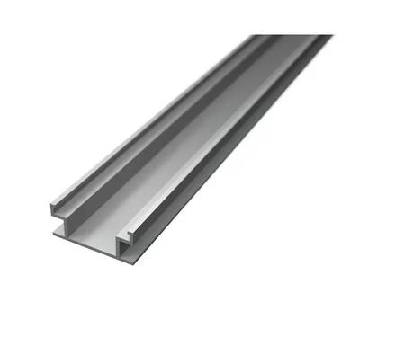 Profil LED Incastrat Pardoseala 2m 19mm Aluminiu cu Dispersor Opal IP44 - LP401