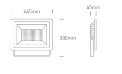 PROIECTOR EXTERIOR LED 250W IP65 4000K BLACK