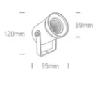 PROIECTOR EXTERIOR LED SPIKE 3W IP65 3000K