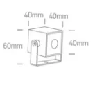 PROIECTOR EXTERIOR LED SPOT SQUARE 1W IP65 7052B