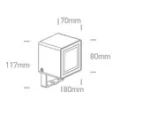 PROIECTOR EXTERIOR LED SPOT SQUARE 7W IP65 7052/AN/W