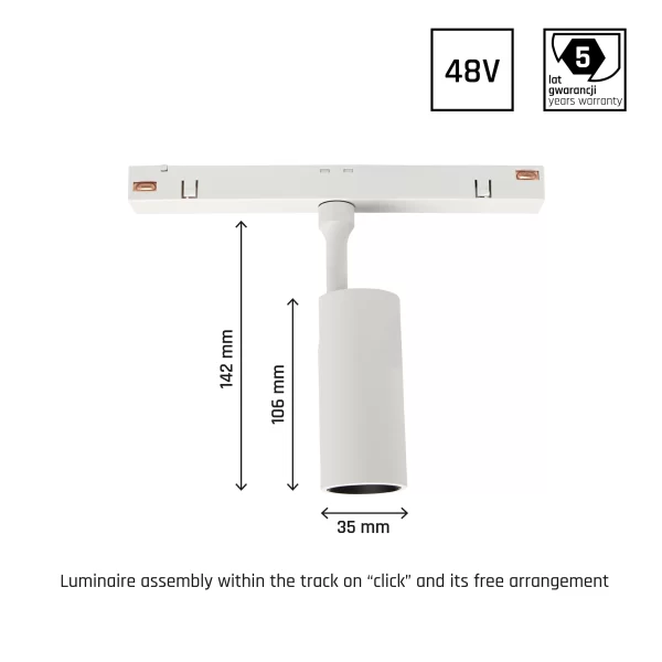 SHIFT MAGNETIC SPOT 6W LED 3000K