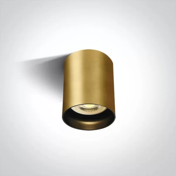 Spot Aparent Interior GU10 10W, Brass, Orientabil