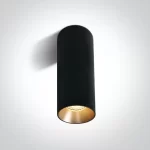 Spot Aparent Interior GU10 10W, Negru, Decor Alama