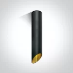 Spot Aparent Interior GU10 Cut L300, Negru, Design Cilindric