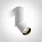 Spot Aparent Interior GU10 Directional, Alb Mat, Orientabil