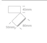 Spot Aparent Interior LED 15W Display, Negru, Directionabil Dual