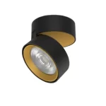 Spot Aparent Interior LED 20W Ajustabil, Negru-Auriu, 1826lm