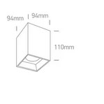Spot Aparent Interior LED 20W Pătrat, Alb, 1600lm
