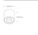 Spot Aparent Interior LED 22W Rotund, Alb, 1540lm, CRI>97