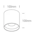 Spot Aparent Interior LED 22W Round, Alb