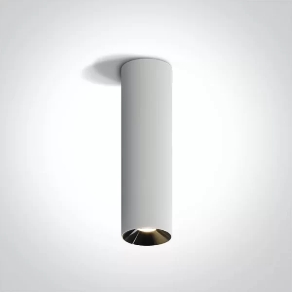 Spot Aparent Interior LED 24W Cylinder, Alb