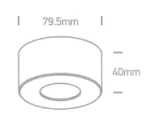 Spot Aparent Interior LED 7W, Negru, COB