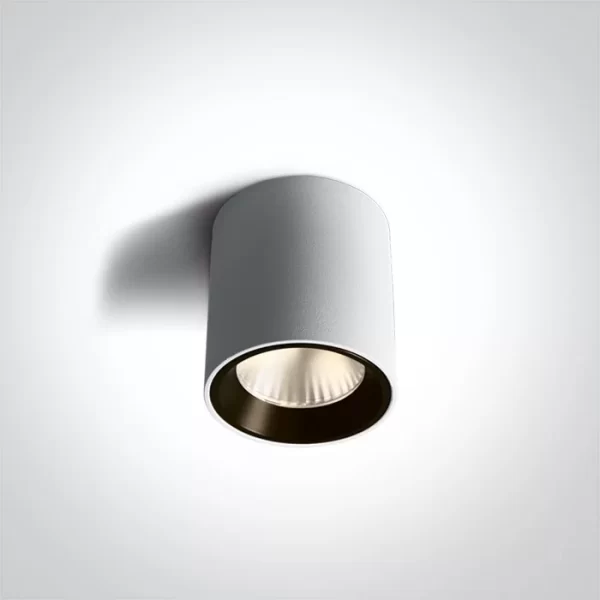Spot Aparent Interior LED 7W Rotund, Alb, 500lm