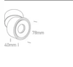 Spot Aparent Interior LED 8W Display, Alb, Orientabil