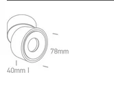 Spot Aparent Interior LED 8W Display, Alb, Orientabil