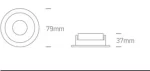 SPOT INCASTRAT BEC LED 10W 10105M BLACK