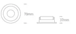 SPOT INCASTRAT BEC LED 10W 10105M WHITE