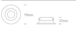 SPOT INCASTRAT BEC LED 10W 10105MD WHITE-GOLD
