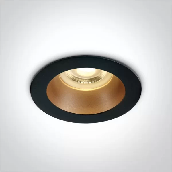 SPOT INCASTRAT BEC LED 10W FIX BLACK-BRASS 10105M