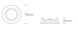 SPOT INCASTRAT BEC LED 10W FIX CLASSIC ALB 10105GU