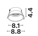 SPOT INCASTRAT BEC LED 10W GOLD 9011480