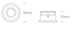 SPOT INCASTRAT BEC LED 10W ORIENTABIL ALB 11105D4