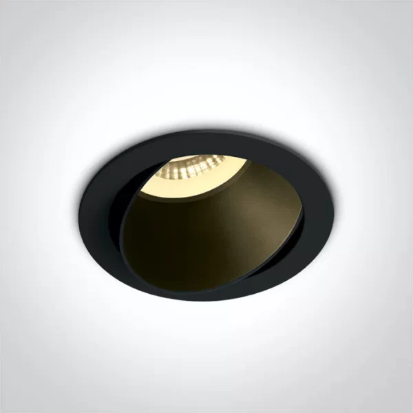 SPOT INCASTRAT BEC LED 10W ORIENTABIL NEGRU 11105M