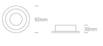 SPOT INCASTRAT BEC LED 10W ORIENTABIL WHITE 11105ABG
