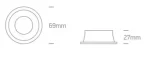 SPOT INCASTRAT BEC LED 10W SEMI DARK-LIGHT 10105D1