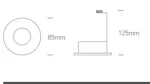 SPOT INCASTRAT BEC LED 10W SEMI-TRIMLESS WHITE 10105DG