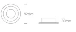 SPOT INCASTRAT BEC LED 10W WHITE-BLACK 10105ALG