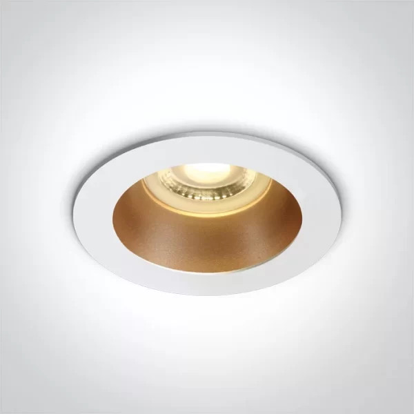 SPOT INCASTRAT BEC LED 10W WHITE-GOLD 10105M