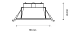 SPOT INCASTRAT BEC LED 6W FIALE CORE ANTI-GLARE