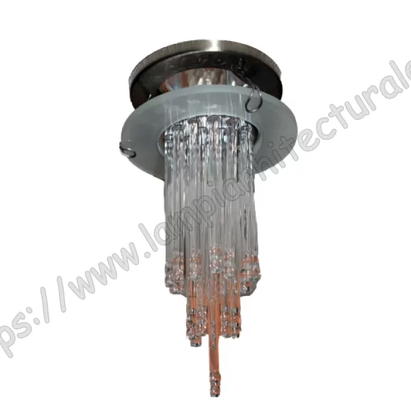 SPOT INCASTRAT BEC LED 8W GLASS STALACTITE