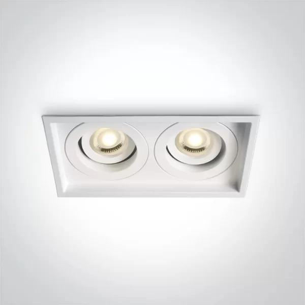 SPOT INCASTRAT BEC LED10W DUO SQUARE ORIENTABIL ALB 51205N