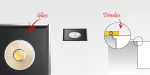 SPOT INCASTRAT HOLE LED SQUARE IP67
