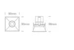 SPOT INCASTRAT LED 11W ORIENTABIL WHITE IP20 51111C