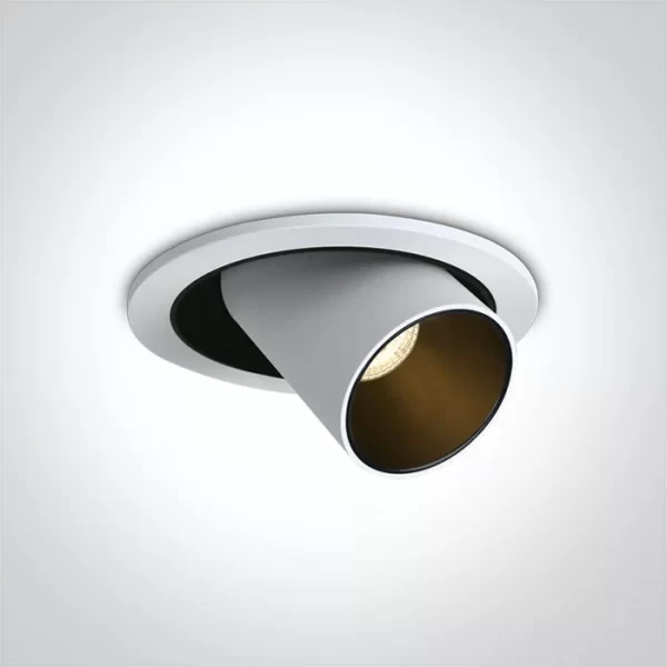SPOT INCASTRAT LED 12W CCTV ORIENTABIL WHITE IP20 11112B