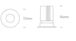 SPOT INCASTRAT LED 12W FIX WHITE 10112HA