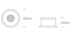 SPOT INCASTRAT LED 12W HONEYCOMB 10112DH