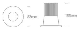 SPOT INCASTRAT LED 12W IP65 WHITE 10112TP