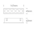 SPOT INCASTRAT LED 12W LINIAR 50012H BLACK