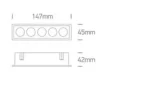 SPOT INCASTRAT LED 12W LINIAR 50012H WHITE