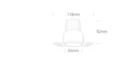SPOT INCASTRAT LED 12W MINI TRIMLESS 10112BTR WHITE
