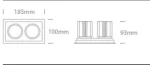 SPOT INCASTRAT LED 12W ORIENTABIL 51212E