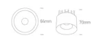 SPOT INCASTRAT LED 12W SEMI-RECESSED 10112A
