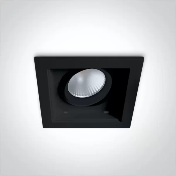 SPOT INCASTRAT LED 12W SQUARE BLACK 51112H