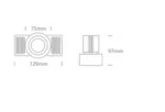 SPOT INCASTRAT LED 12W TRIMLESS 11112T WHITE