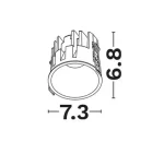 SPOT INCASTRAT LED 13W IP44 WHITE